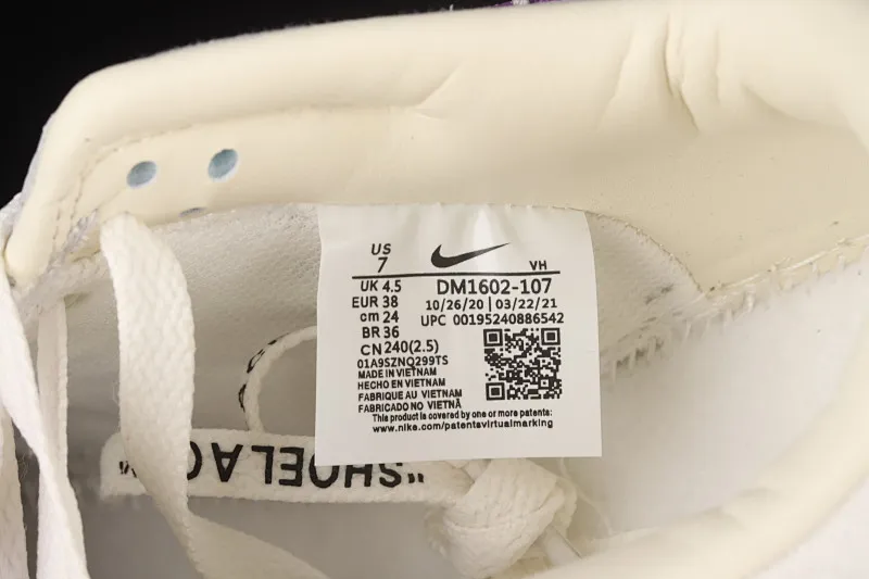 All Categories Nk SB Dunk Series Nk SB Dunk Low Low-top sneakers Pure original version OF x Nk Dunk Low OW Gray SB smashed backboard fashion casual sneakers DM1602-107